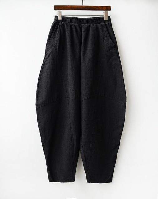 Wide Leg Linen Harem Pants | Zen