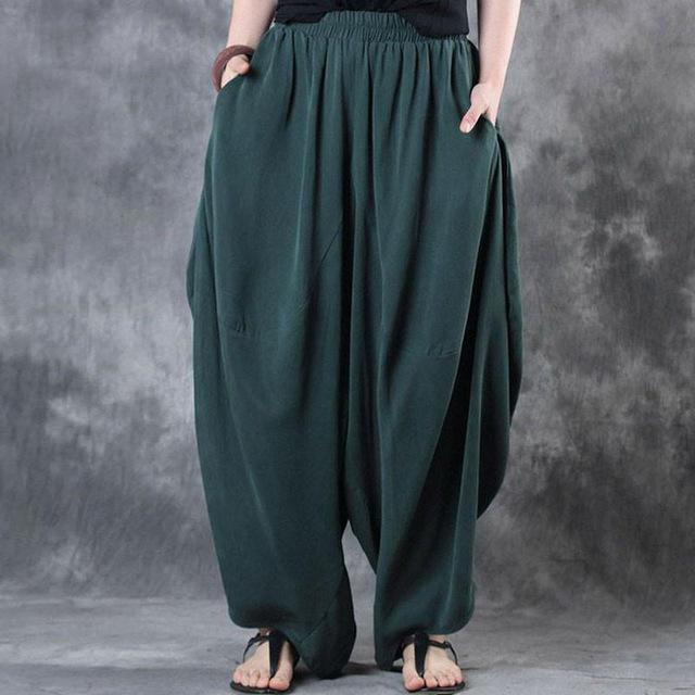 cambioprcaribe Harem Pants Flowy & Free Cotton Harem Pants  | Zen