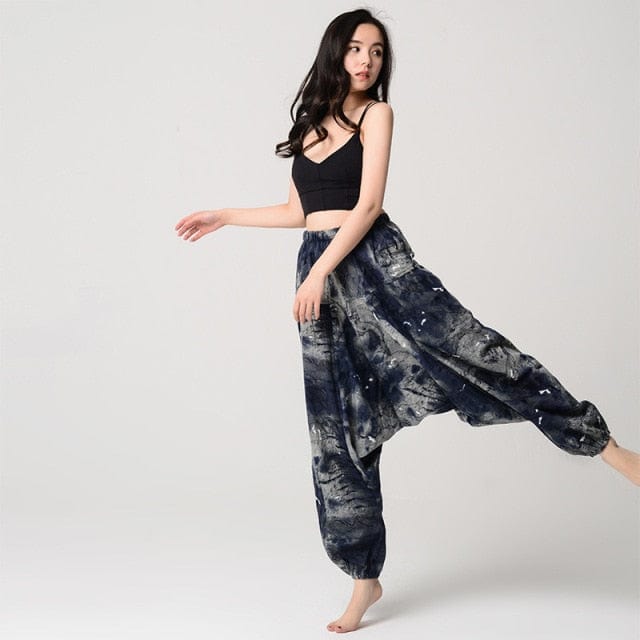 Gradient Color Oversized Harem Pants