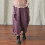 cambioprcaribe Harem Pants Loose Cotton and Linen Harem Pants