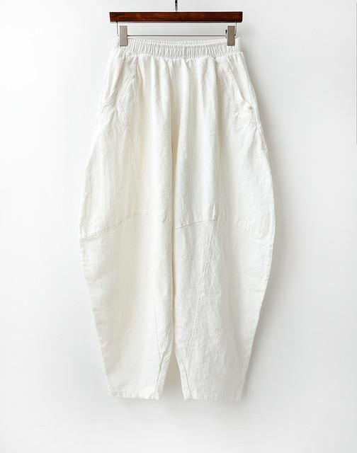 Zen Cotton Linen Wide Leg Harem Pants  | Zen