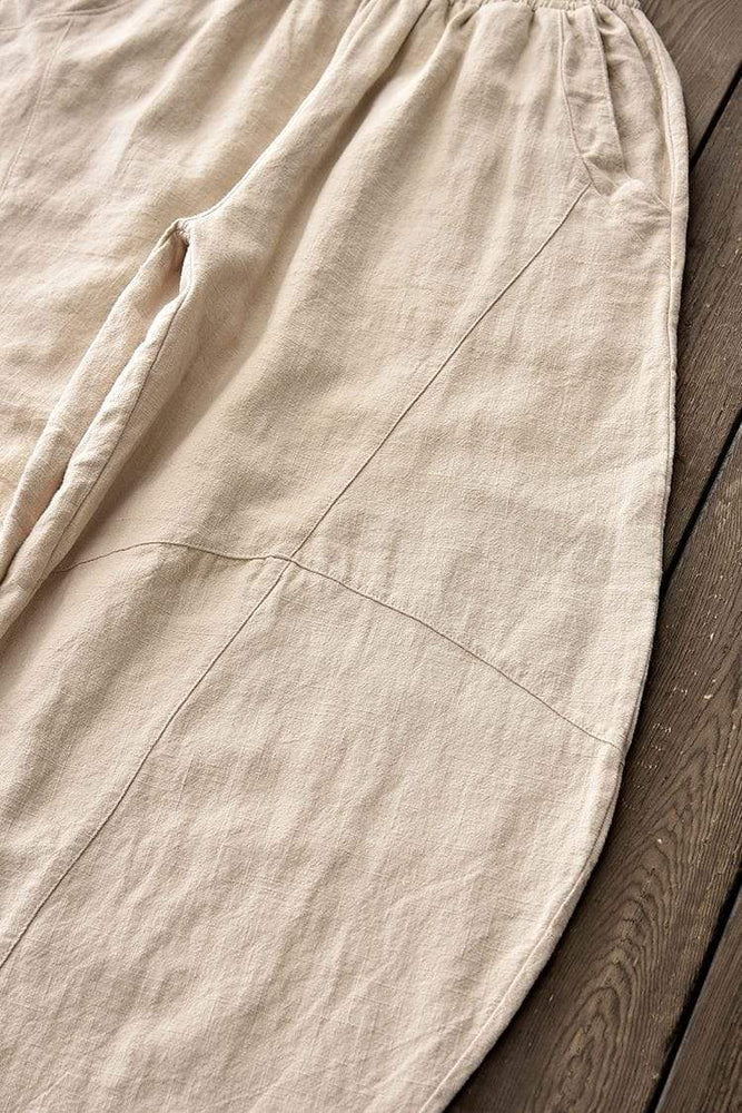 Zen Cotton Linen Wide Leg Harem Pants  | Zen
