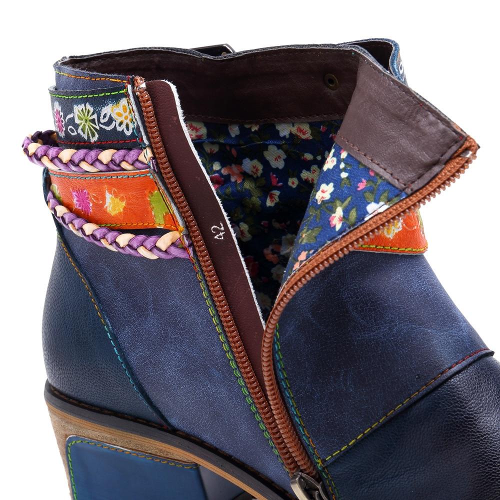 cambioprcaribe Harmony Boho Hippie Low Heel Ankle Boots