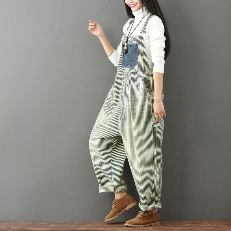 cambioprcaribe Jumpsuits 01 / One Size Loose Hipster Overalls