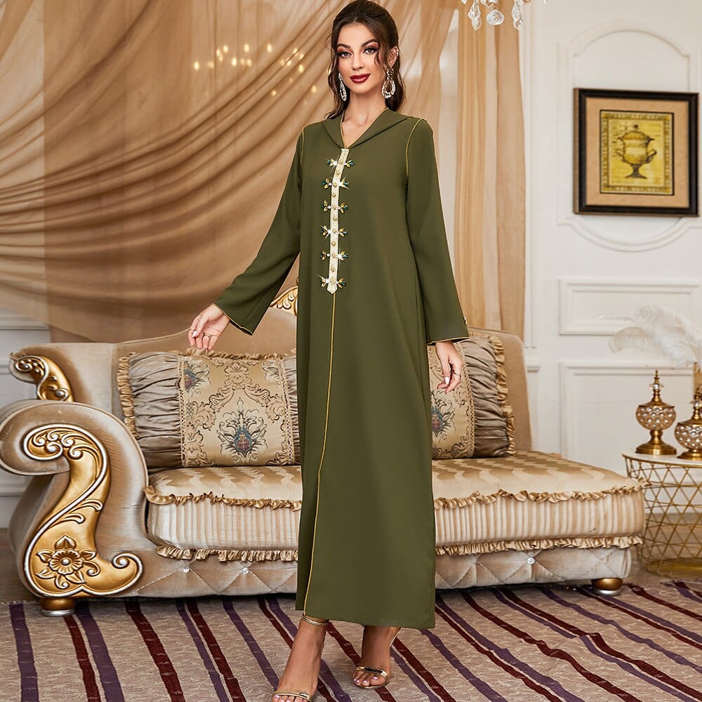 cambioprcaribe Layla Satin Abaya Dress