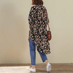 Leopard Print Long Oversized Shirt