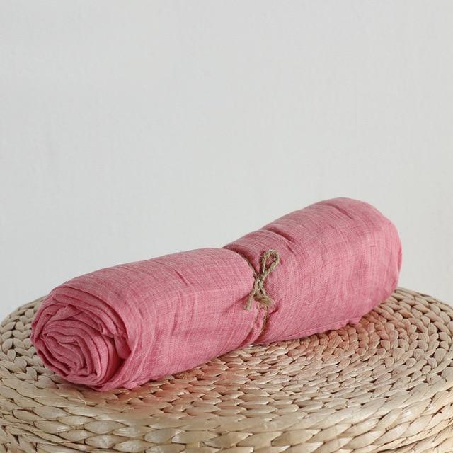 cambioprcaribe Light Pink / One Size Pure Color Cotton Scarf