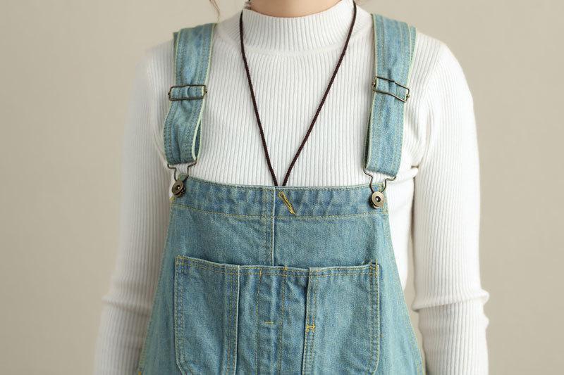 cambioprcaribe Loose Ripped Denim Overall