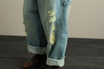 cambioprcaribe Loose Ripped Denim Overall