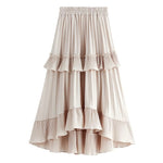 cambioprcaribe midi Skirts Beige / One Size / China Summer Quest Boho Ruffled Skirt