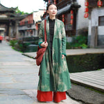 Nature Inspired Linen Trench Coat