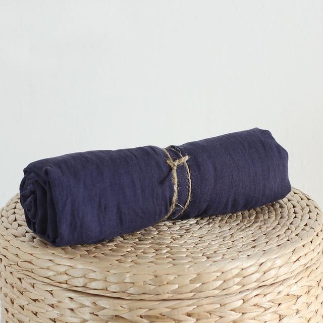 cambioprcaribe Navy blue / One Size Pure Color Cotton Scarf