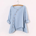 cambioprcaribe One Size / Baby Blue Baby Blue Button Up Shirt  | Zen