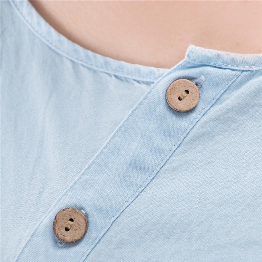 cambioprcaribe One Size / Baby Blue Baby Blue Button Up Shirt  | Zen