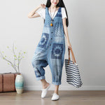 cambioprcaribe One Size / Blue Mandala Denim Overall