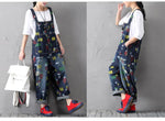 cambioprcaribe One Size / Multicolor Charlie Brown and Snoopy 90's Denim Overalls