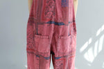 Red Tribal Plus Size Overall