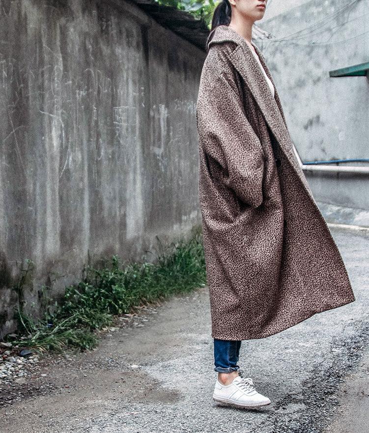 Vintage Oversized Woolen Coat | Lotus