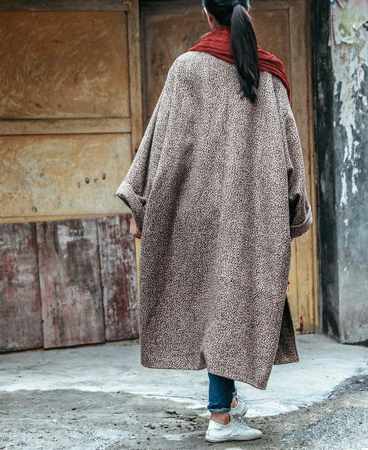 Vintage Oversized Woolen Coat | Lotus