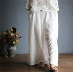 White Linen Palazzo Pants  | Zen