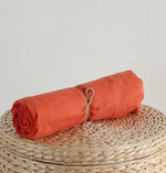 cambioprcaribe Orange / One Size Pure Color Cotton Scarf