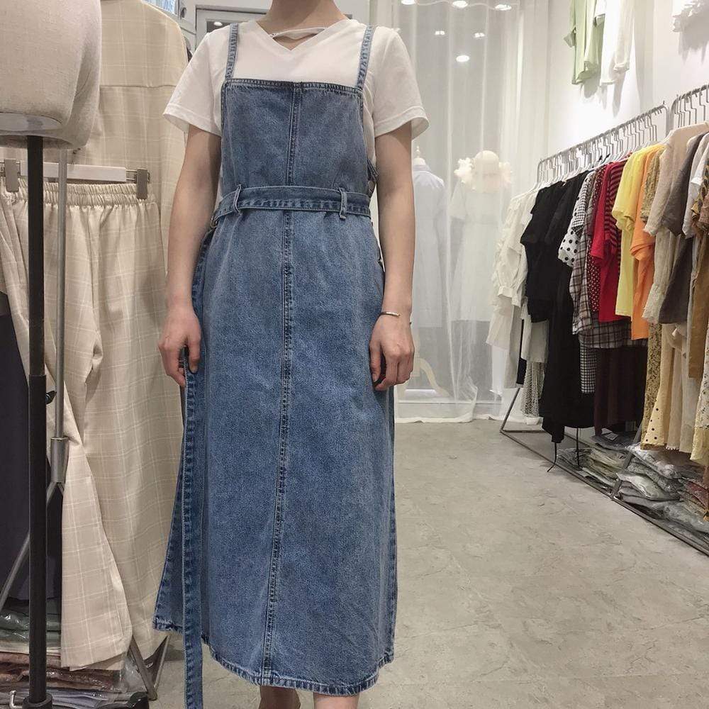 Vintage Jams Denim Overall Dress