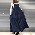 cambioprcaribe overall dress Navy / S No Problemo Vintage Overall Dress