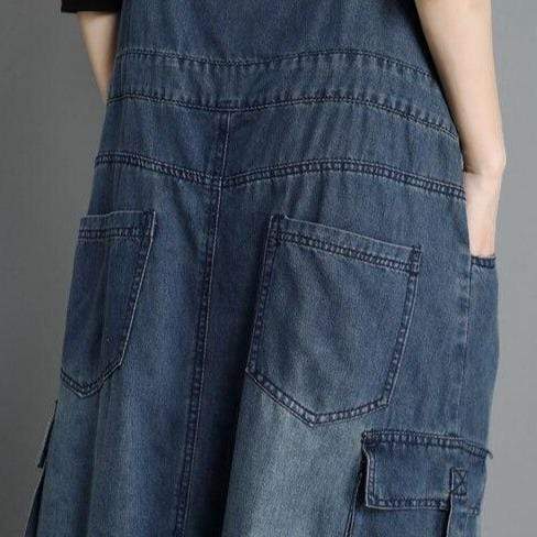 cambioprcaribe overall dress On Time Denim Overall Dress