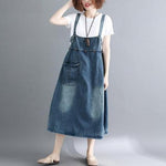 cambioprcaribe overall dress Oversized Denim Overall Dress