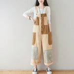 cambioprcaribe Patchwork Oversized Denim Overall