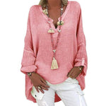 cambioprcaribe Pink / XXL / Lithuania  Irina Oversized Plus Size Shirt