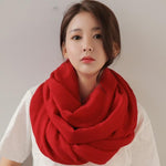 cambioprcaribe red Pure Colours Oversized Shawls