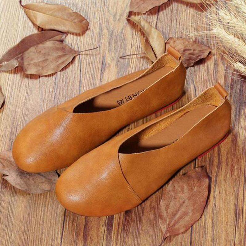 cambioprcaribe Shoes Brown / 4 Wild West Leather Flat Shoes