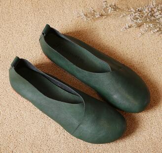 cambioprcaribe Shoes Green / 4 Wild West Leather Flat Shoes