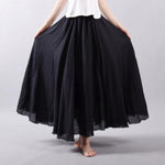 cambioprcaribe Skirts Black / M Flowy and Free Chiffon Maxi Skirt