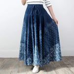 cambioprcaribe Skirts Blue / One Size Vintage Pleated Denim Skirt