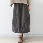 cambioprcaribe Skirts Dark Grey / One Size Vintage Saïa Empire Maxi Skirt