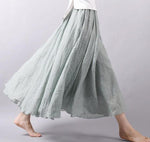 cambioprcaribe Skirts Light Green / M Flowy and Free Chiffon Maxi Skirt