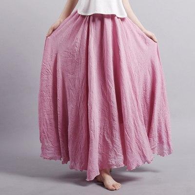 cambioprcaribe Skirts Pink / M Flowy and Free Chiffon Maxi Skirt