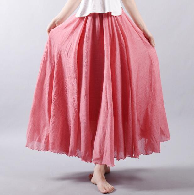 cambioprcaribe Skirts Rose / M Flowy and Free Chiffon Maxi Skirt