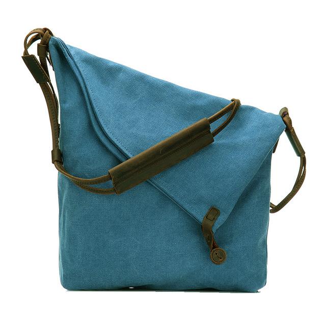 cambioprcaribe Sky Blue Canvas Cross Body Bag