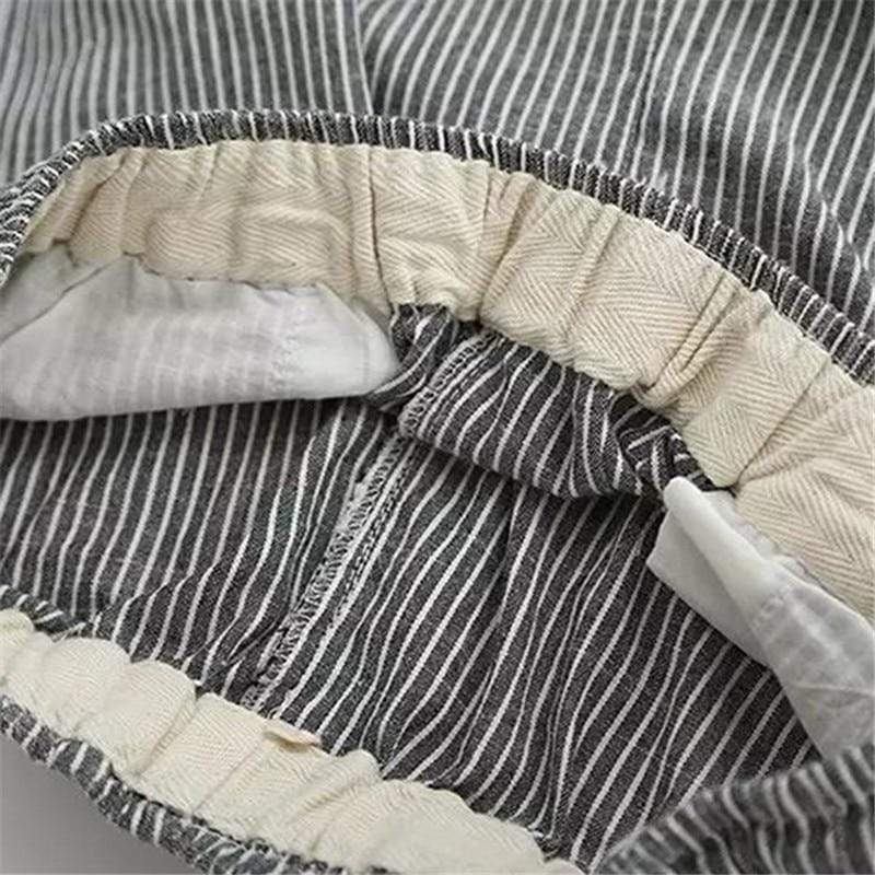 cambioprcaribe Striped Cotton Linen Pants  | Zen