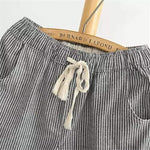 cambioprcaribe Striped Cotton Linen Pants  | Zen