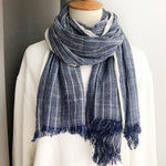 Striped Cotton & Linen Shawls