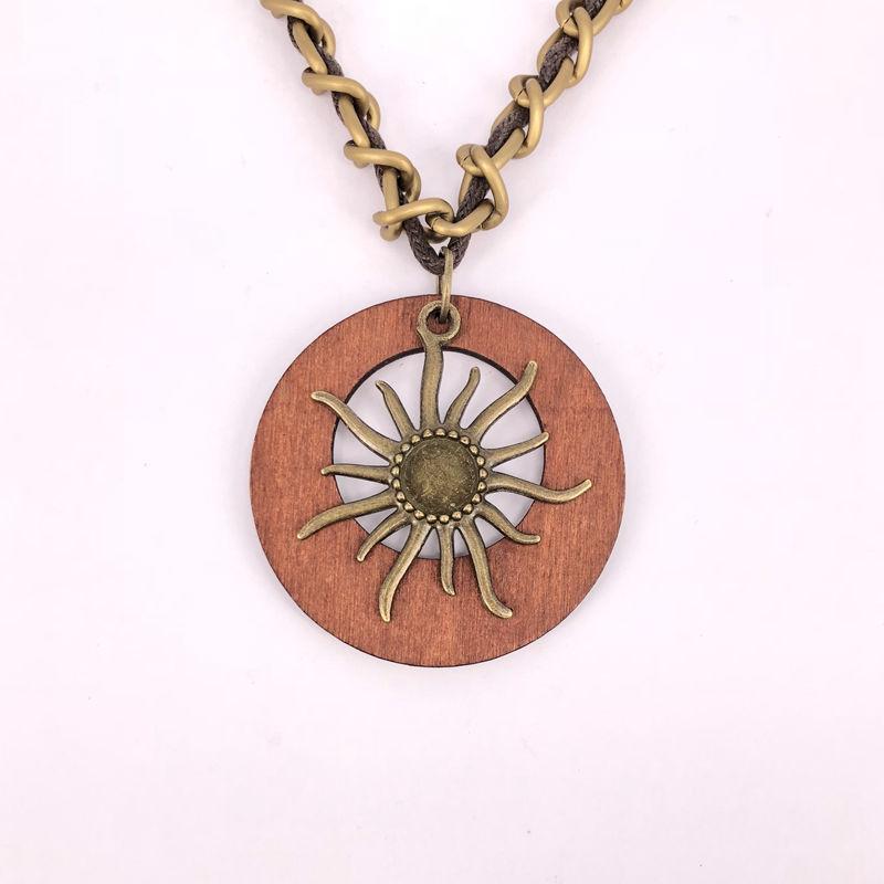 cambioprcaribe Sun Tribe Wooden Necklace