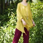 cambioprcaribe Tops Asymmetrical Long Sleeve Shirt | Zen