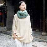 cambioprcaribe Tops Beige / One Size Calm Aura Cotton Linen Shirt  | Zen