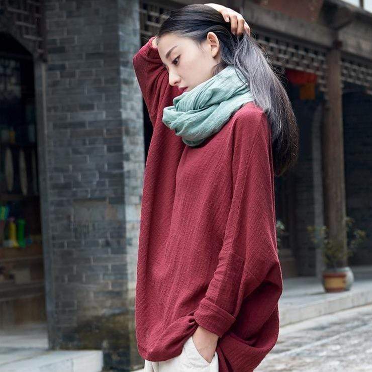 cambioprcaribe Tops Calm Aura Cotton Linen Shirt  | Zen
