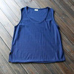 cambioprcaribe Tops Navy Blue / One Size Always Ready Loose Tank Top