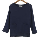 cambioprcaribe Tops Navy Blue / S Zen Linen Shirts With Pockets  | Zen